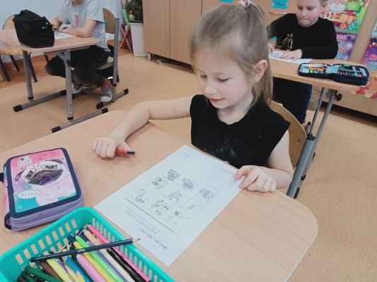 Grafika #59: Zdrowo jem, więcej wiem- projekt edukacyjny kl. 1