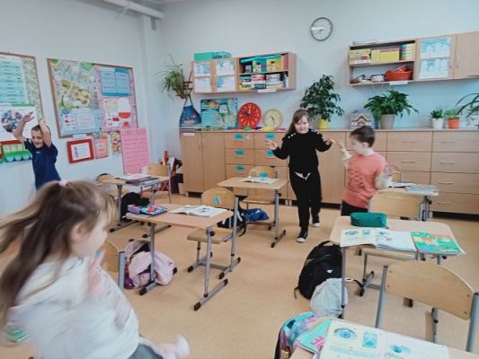 Grafika #70: Zajęcia otwarte dla nauczycieli w klasie 1