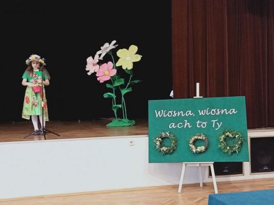 Grafika #6: Gminny Konkurs Recytatorski "Wiosna, wiosna ach, to ty! "