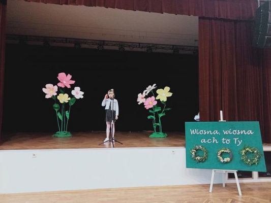 Grafika #8: Gminny Konkurs Recytatorski "Wiosna, wiosna ach, to ty! "