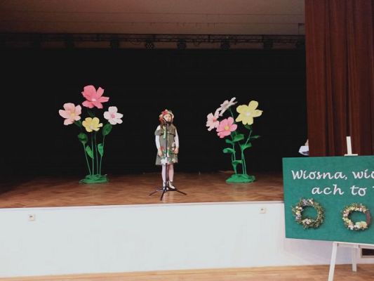 Grafika #14: Gminny Konkurs Recytatorski "Wiosna, wiosna ach, to ty! "