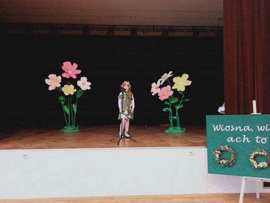 Grafika #15: Gminny Konkurs Recytatorski "Wiosna, wiosna ach, to ty! "